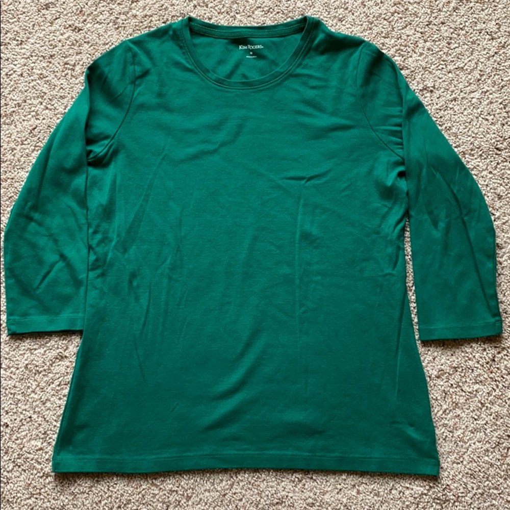 Women’s Kim Rogers Green Shirt Size Medium